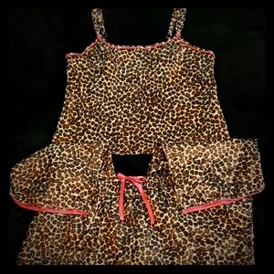 Silky Animal Print Pajamas